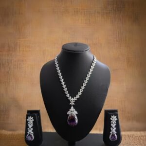 Kanhaverse Royal Amethyst Diamond Set