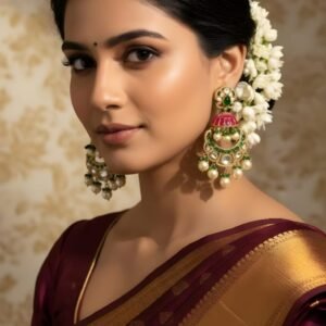 Kanhaverse Ruby Elegance Stone Choker Necklace