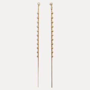 Kanhaverse Celeste Crystal Linear Drop Earrings