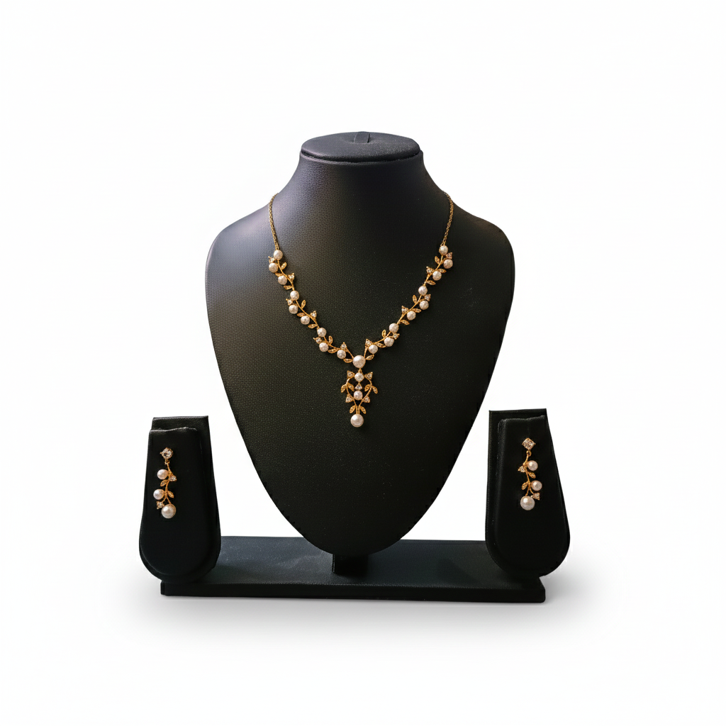 Pearl Vine Necklace Set